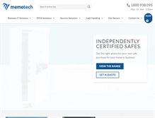 Tablet Screenshot of memotech.ie